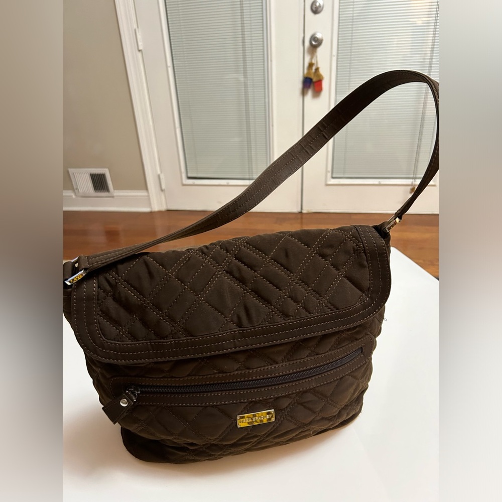 Vera Bradley Brown Quilted Hangbag